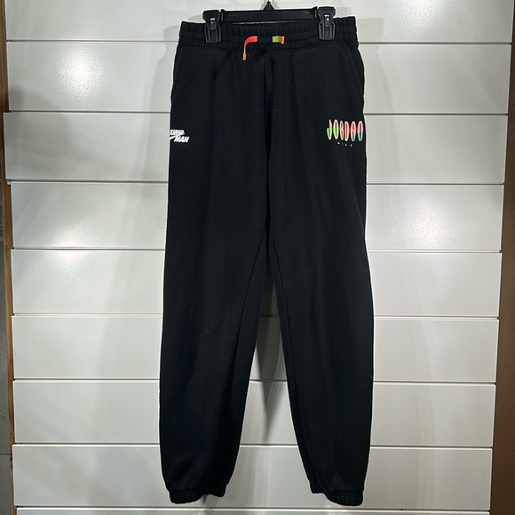 Jordan Jumpman Boys Size Large 12-13 Years Jumpman Jogger Sweatpants Black. - Picture 1 of 5